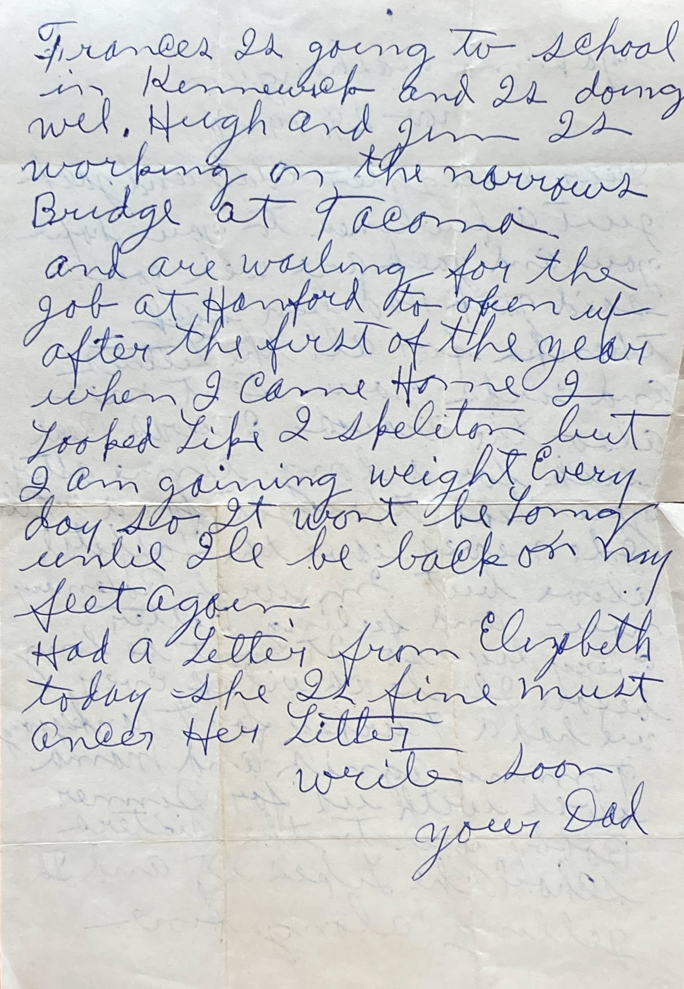 A letter from Andrew McFadden.