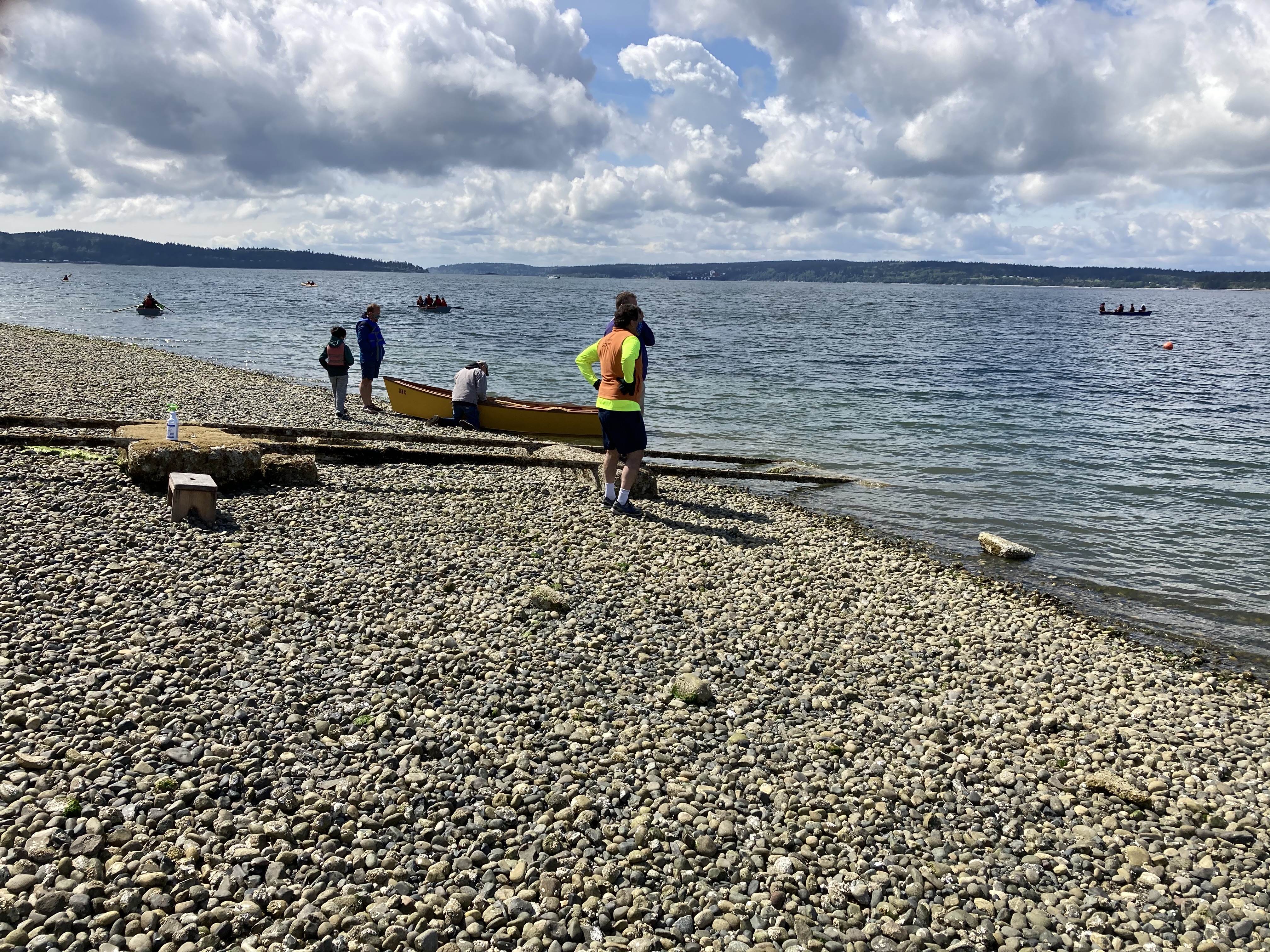Saratoga Passage shoreline.