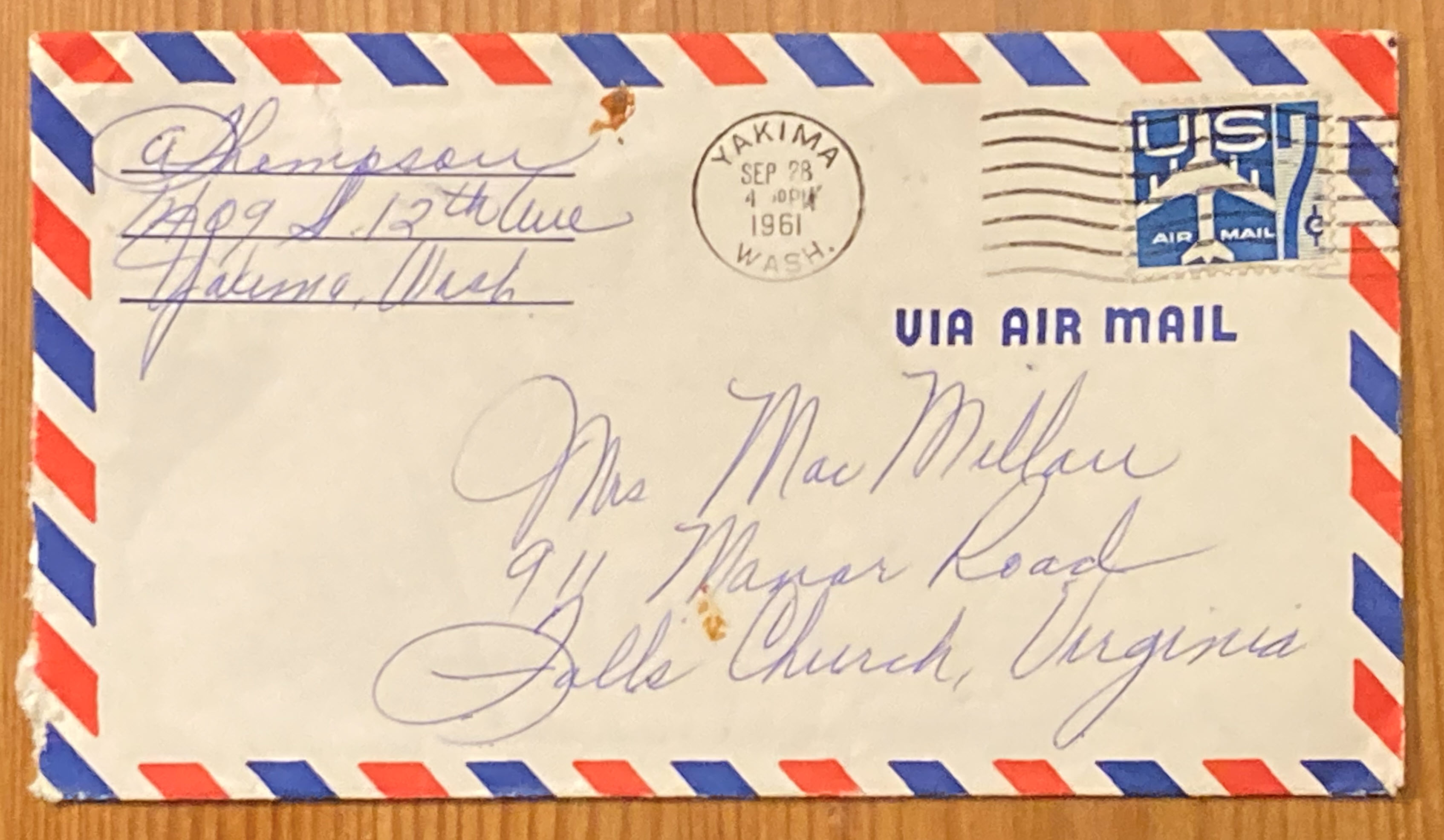 A letter from Mom to her sister, Elizabeth.